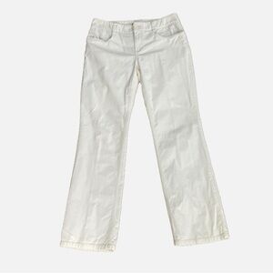 Tommy Hilfiger Corduroy Pants Size 10 Off White‎ Straight Leg